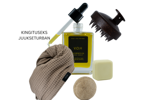 Juuksekasvu komplekt KINGITUSEKS JUUKSETURBAN